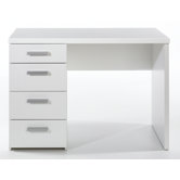 Function Plus Four Drawer Desk in White