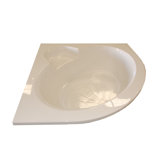 60" x 60" Round Front Whirlpool Corner Bath Tub