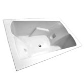 71" x 48" Whirlpool Arm-Rest Bath Tub