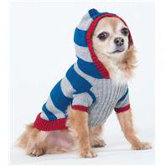 Collegiate Striped Dog Sweater