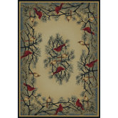 Hautman Cardinal In Pine Novelty Rug