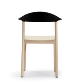 Monza Chair with Black Backrest