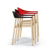 Monza Chair with Traffic Red Backrest