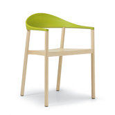 Monza Armchair with Yellow Green Back Rest