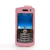 Blackberry Pearl Leather Case in Pink