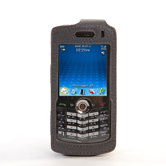 Blackberry Pearl Leather Case in Gray