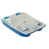 Sun Dolphin Three Person Pedal Boat in Cream / Blue
