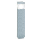 80cm Bodenleuchte "Q-bis" in Blau / Steinoptik