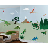Dinosaur Days Self-Adhesive Wall Stencil Kit