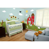 Friendly Farm Self-Adhesive Wall Stencil Kit