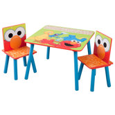 Sesame Street Kids' 3 Piece Table and Chair Set
