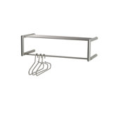 Wandgarderobe "Smooth" in Nickel