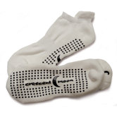 ExerSock Small Yoga and Pilates Socks for Women in White (3-Pack)