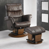 216 Melbourne Glider with Closed Base and Ottoman