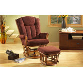 913 Maple Two Post Grand Glider and Ottoman