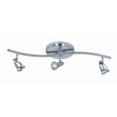 Rocket Three Light Track in Brushed Nickel