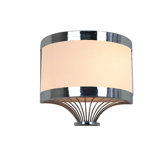 Martinique Two Light Wall Sconce in Metallic chrome