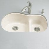 Iron/Tones Smart Divide Offset Kitchen Sink