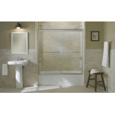 Fluence Frameless Bypass Sliding Tub Door