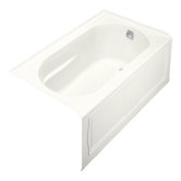 Devonshire 5' Bubble Massage Bath Tub with Integral Apron and Right Hand Drain
