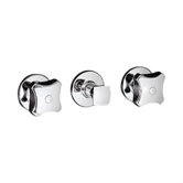 Triton Three-handle Wall-mount Valve Trim with Standard Handles