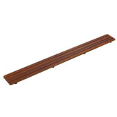 Groove Teak Drain Cover for 48" Shower Base