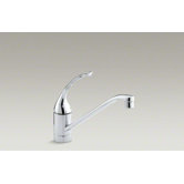 Coralais Single-Hole Kitchen Sink Faucet with 10" Spout, Ground Joints and Loop Handle