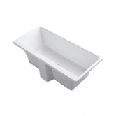 Reve 66-15/16" x 31.5" Freestanding Bath with Brilliant Blanc Base