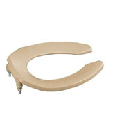 Lustra Elongated Toilet Seat with Open-Front and Check Hinge