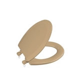 Triko Elongated Closed-Front Molded Toilet Seat with Plastic Hinges