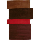 Hand Tufted Sliding Red Rug