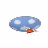 Airplane 1 Light Flush Mount