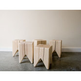 Stump and Trunk Solid Wood Bench