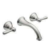 Kingsley Two Handle Widespread Low Arc Bathroom Faucet