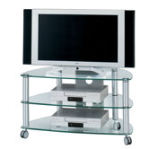 95cm TV-M&ouml;bel "Cuuba" in Klarglas