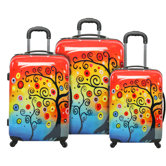 Sunset Tree 3 Piece Luggage Set