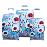 Sea Flower 3 Piece Luggage Set