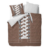 Bettw&auml;sche "Sneakers Leather" in Braun