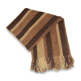 Utopia Chenille Throw in Chocolate