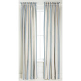 Madeline Stripe Window Panel in Blue