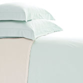 Classic Hemstitch Duvet Cover and Shams in Sky