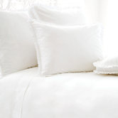 Classic Ruffle Duvet Cover and Shams in White