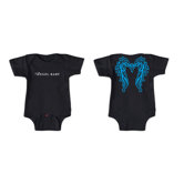 Angel Baby Wings Bodysuit For Boy in Black