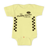 Chubby Cheeks Cab Co Short Sleeve Bodysuit