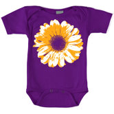 Large Flower Short Sleeve Bodysuit