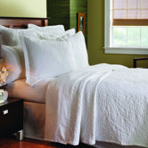 Matelass&eacute; Stone Washed Coverlet Collection in Grafix