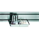 Rail System Multipurpose Shelf in Stainless Steel