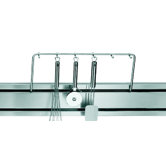 Rail System Railing with Hooks in Stainless Steel