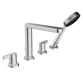HansaEdge Double Handle Deck Mount Roman Tub Faucet Trim