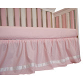 Pink with Cream Dots Dust Ruffle
